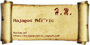 Hajagos Móric névjegykártya